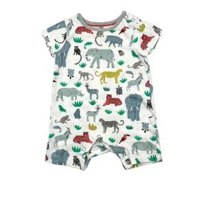 Baby Boden Animals Romper